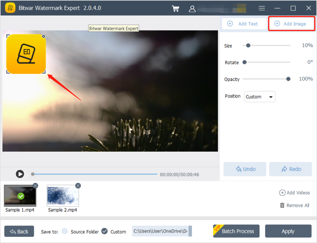 Batch Add Image Watermark to Video
